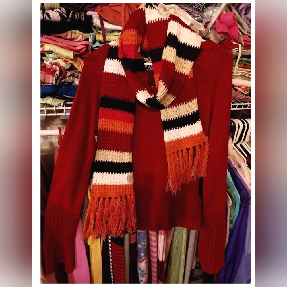 Girls Youth Sweater & Scarf set